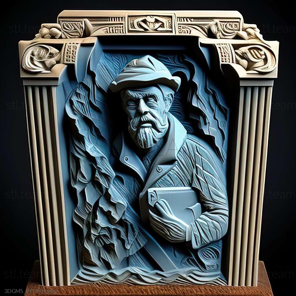 Dangerous Dave in the Haunted Mansion game, Games 3D model for CNC: STL /  MAX (obj)